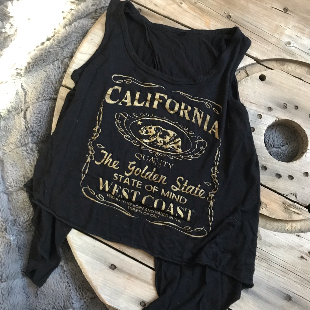 California open back tank